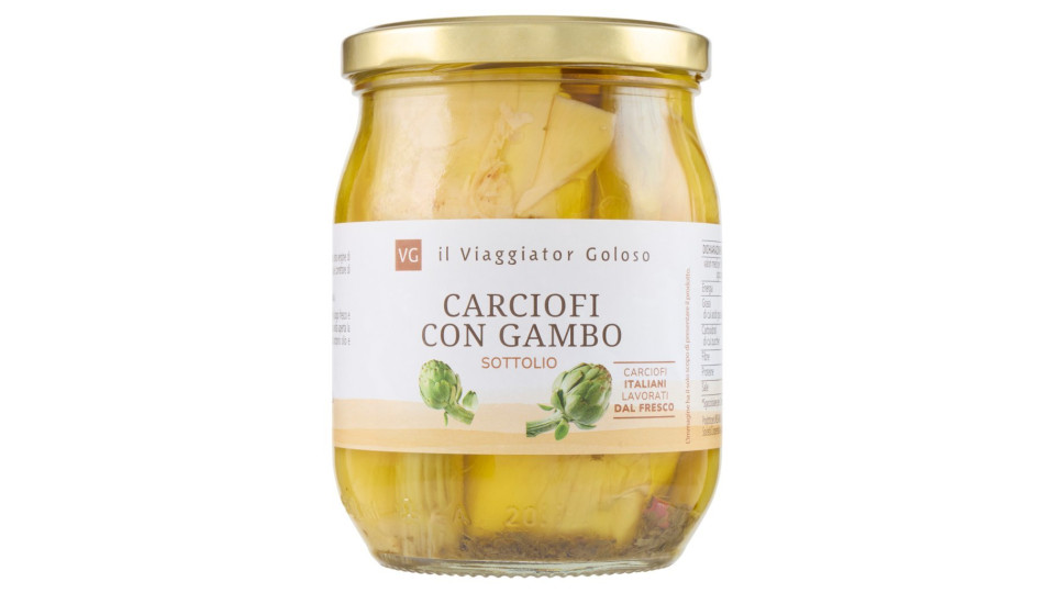 CARCIOFI CON GAMBO il Viaggiator Goloso