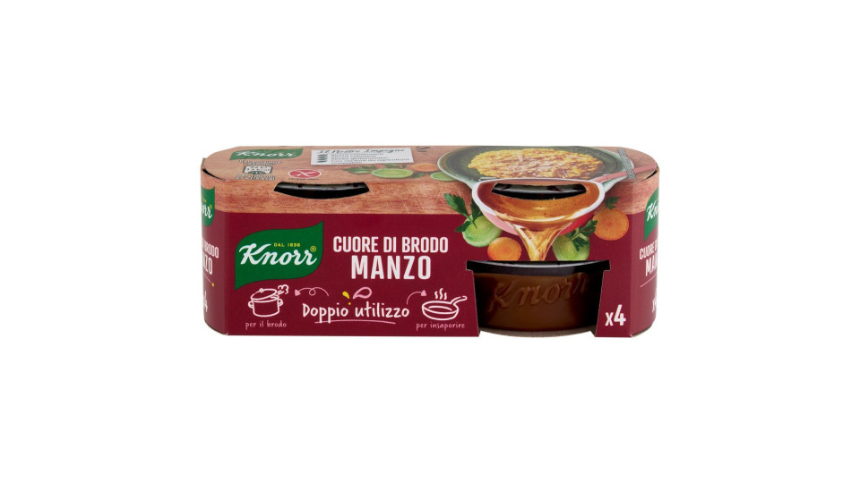 Knorr - Cuore Di Brodo, Manzo, Gia' Pronto, Da Diluire - 112 G