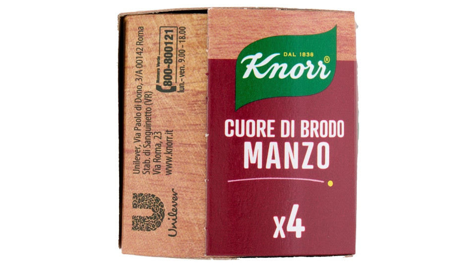 Knorr - Cuore Di Brodo, Manzo, Gia' Pronto, Da Diluire - 112 G