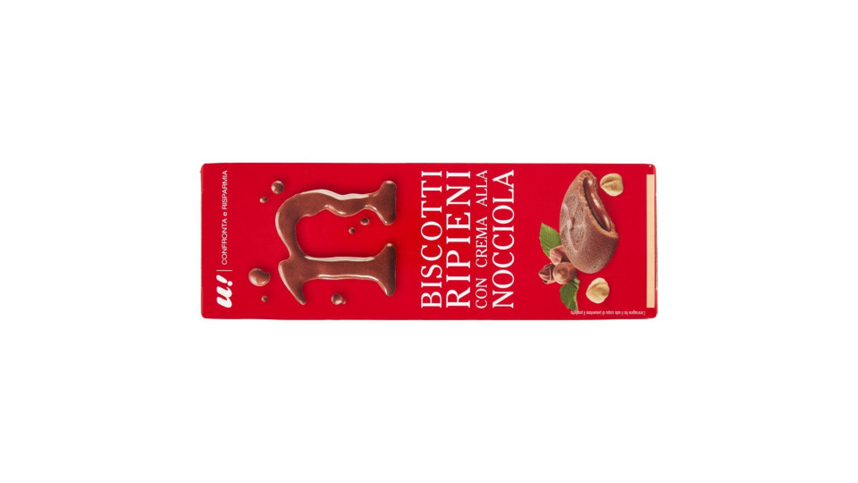 BISCOTTI RIPIENI CON CREMA ALLA NOCCIOLA U! Confronta & Risparmia