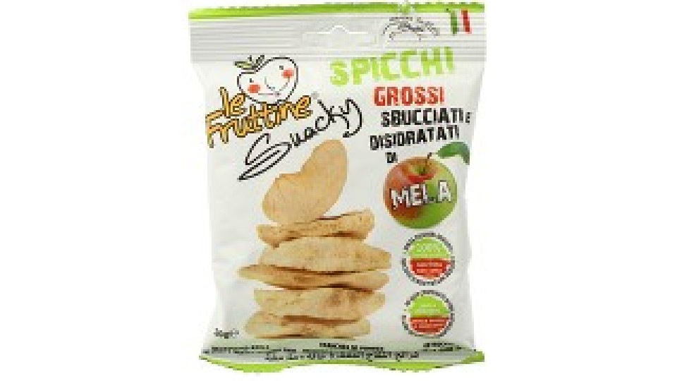 Snack Mela Disidratata Spicchi Grossi Sbucciati 