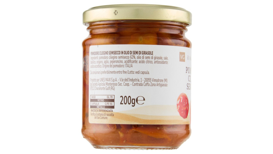 POMODORINI CILIEGINO SEMISECCHI 200 GR il Viaggiator Goloso