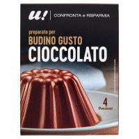 U! Confronta&Risparmia - Budino Gusto Cioccolato Preparato Con Zucchero Di Canna 