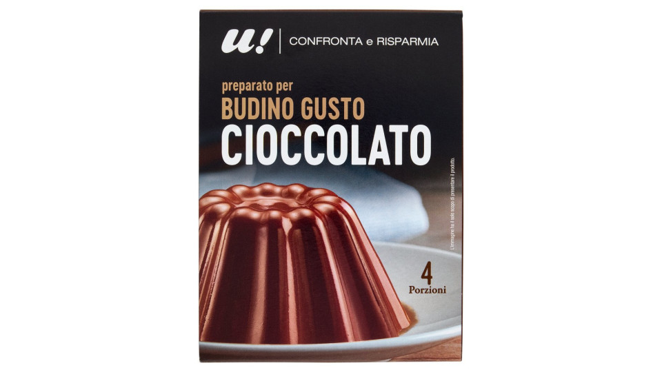 U! Confronta&Risparmia - Budino Gusto Cioccolato Preparato Con Zucchero Di Canna 