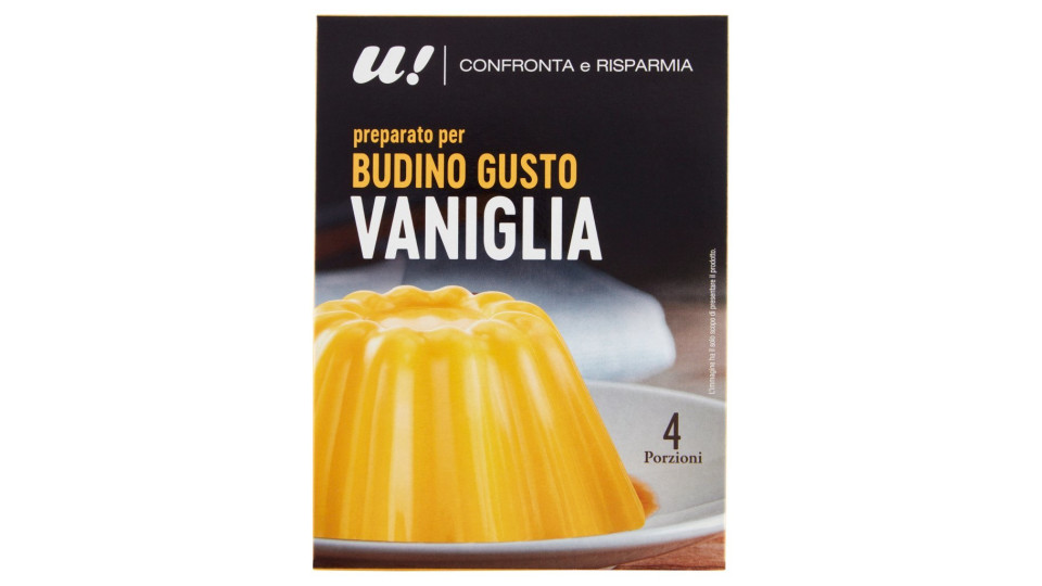 PREPARATO PER BUDINO GUSTO VANIGLIA CON ZUCCHERO DI CANNA U! Confronta & Risparmia