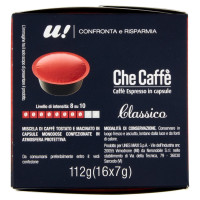 16 CAPSULE CHE CAFFE' CLASSICO Compatibili Sistema LAVAZZA A Modo Mio U! Confronta&Risparmia