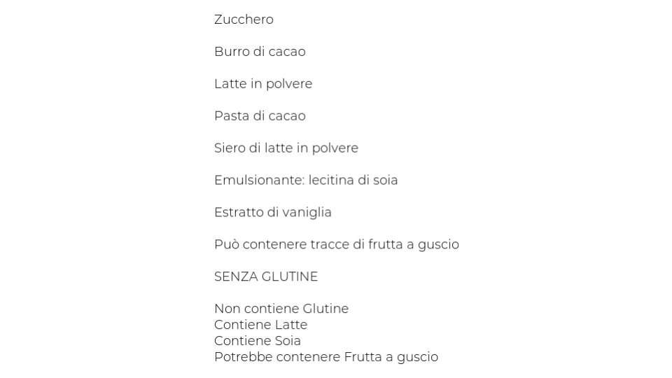Cioccolato al latte U! Confronta & Risparmia