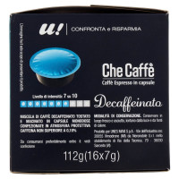 16 CAPSULE CHE CAFFE' DECAFFEINATO Compatibili Sistema Lavazza A Modo Mio U! Confronta&Risparmia