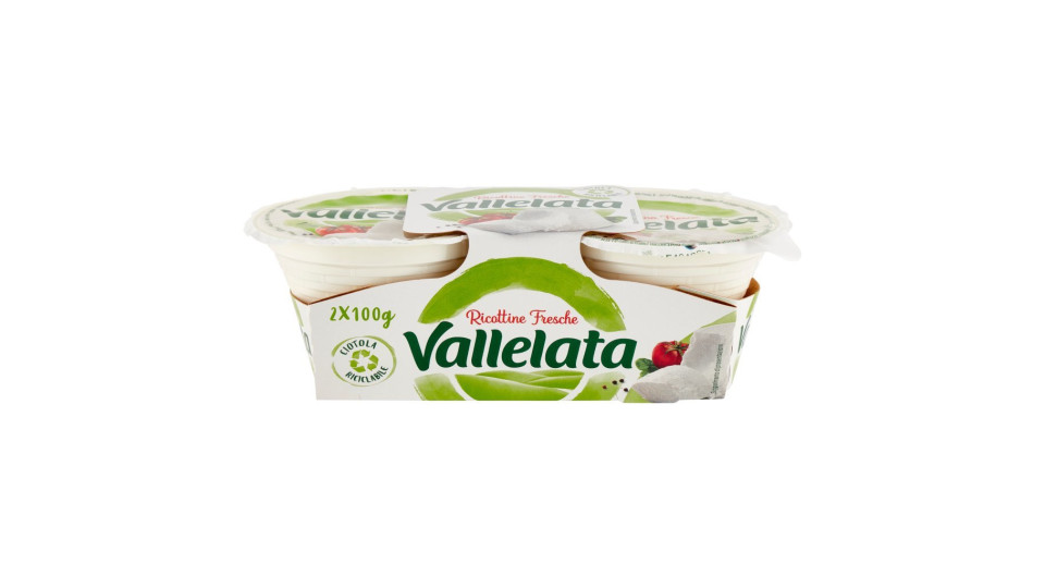 Vallelata ricottine fresche dolci con fragole