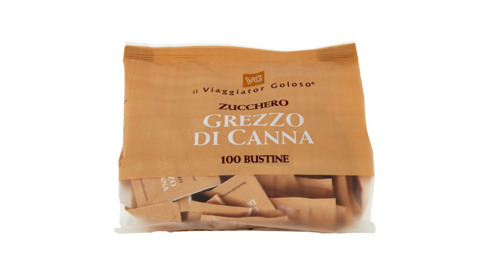 ZUCCHERO GREZZO DI CANNA 100 Bustine il Viaggiator Goloso