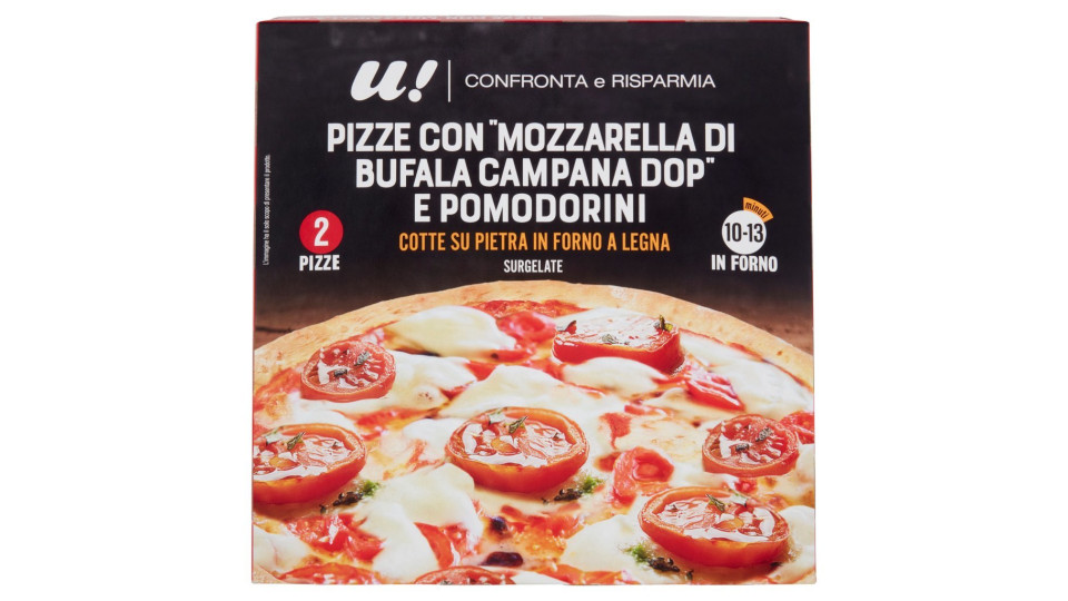 Pizze mozzarella di Bufala Campana D.O.P e pomodorini U! Confronta & Risparmia