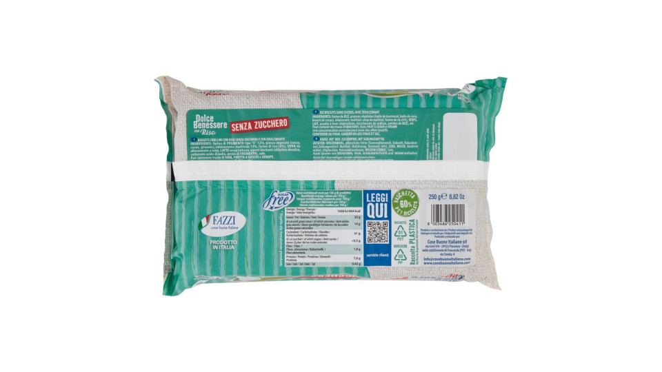 Fazzi Dolce Benessere con Riso Senza Zuccheri