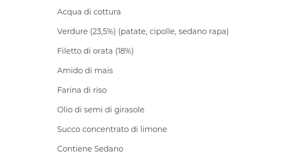 Mellin Omogeneizzato Orata e Verdure