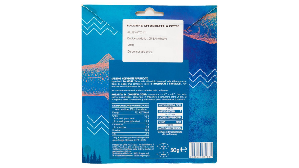 Salmone Norvegese affumicato Preaffettato