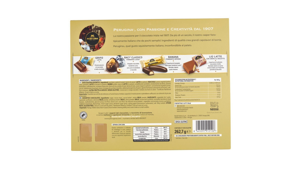 Perugina Nero Cioccolatini assortiti fondente 51%, 70% e 85% scatola