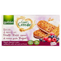 BISCOTTI DI AVENA CON FRUTTI ROSSI Ripieni di crema gusto yogurt 5 packs Gullon