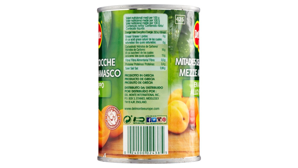 Del Monte Albicocche in sciroppo