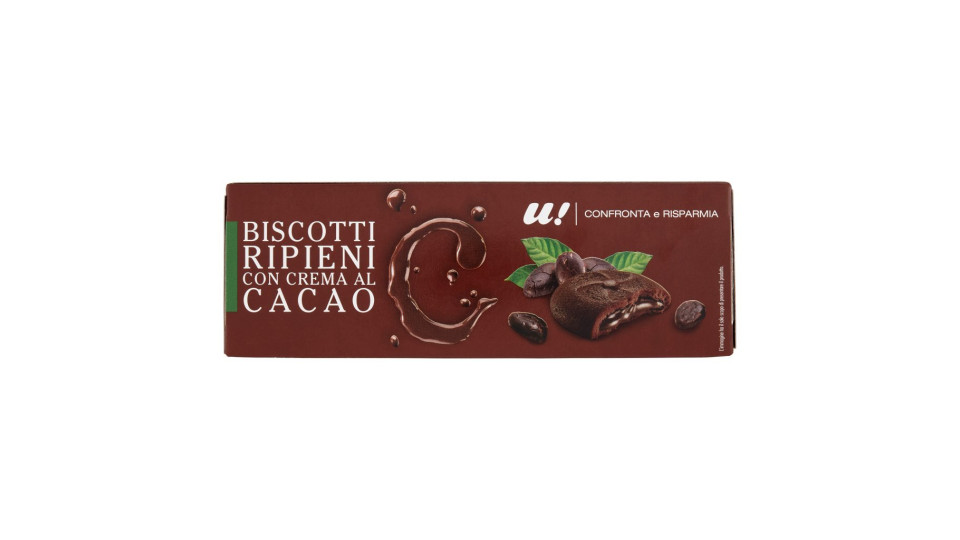 BISCOTTI RIPIENI CON CREMA AL CACAO U! Confronta & Risparmia