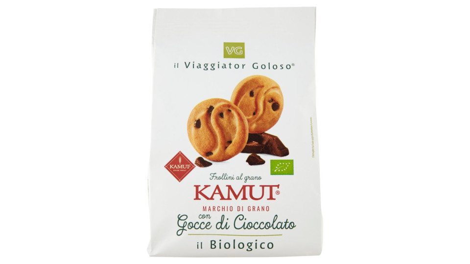 Frollini al Kamut con gocce di cioccolato il Viaggiator Goloso Bio