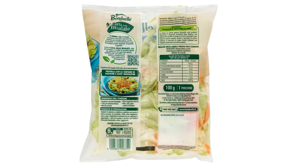 Bonduelle Carta delle Insalate Ricetta Gentile