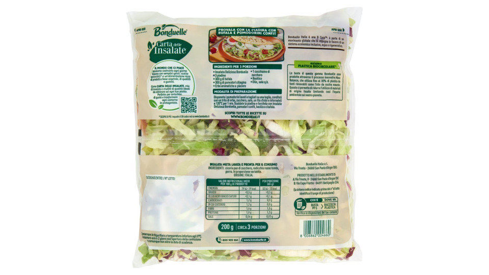 Bonduelle Carta delle Insalate Ricetta Deliziosa