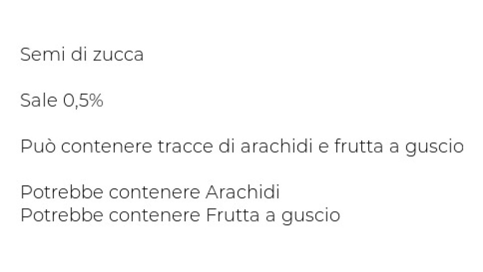 SEMI DI ZUCCA SALATI E TOSTATI U! Confronta & Risparmia