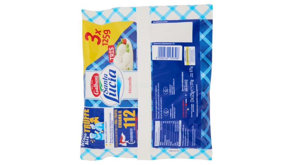 Galbani Santa Lucia Tris Mozzarella