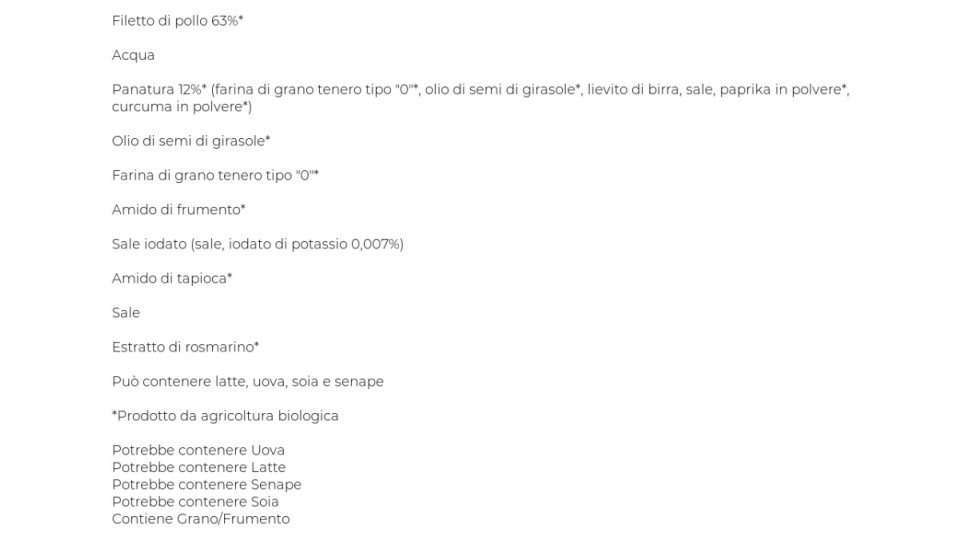 Fileni Bio Bocconcini di Petto di Pollo Bio