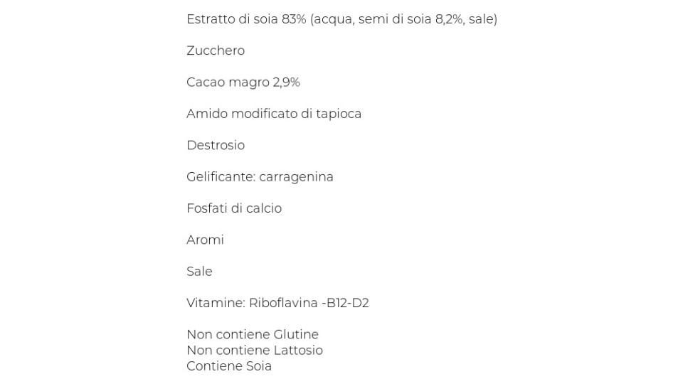 Valsoia Bontà e Salute il Budino Cacao