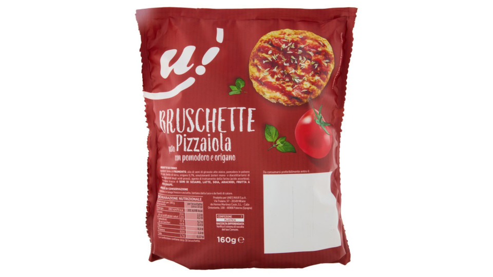Bruschette gusto pizzaiola pomodoro, olio e origano, U! Confronta e Risparmia