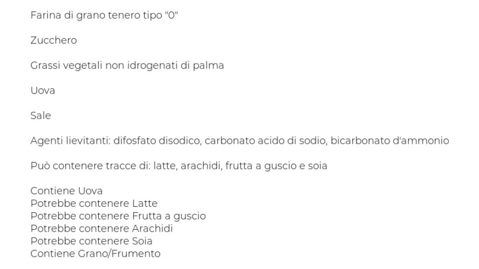 Doemi, Biscotti Tradizionali