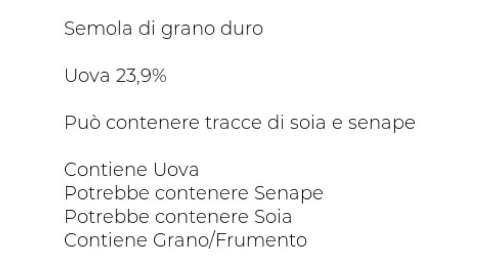Carrefour Tagliolini freschi all'uovo