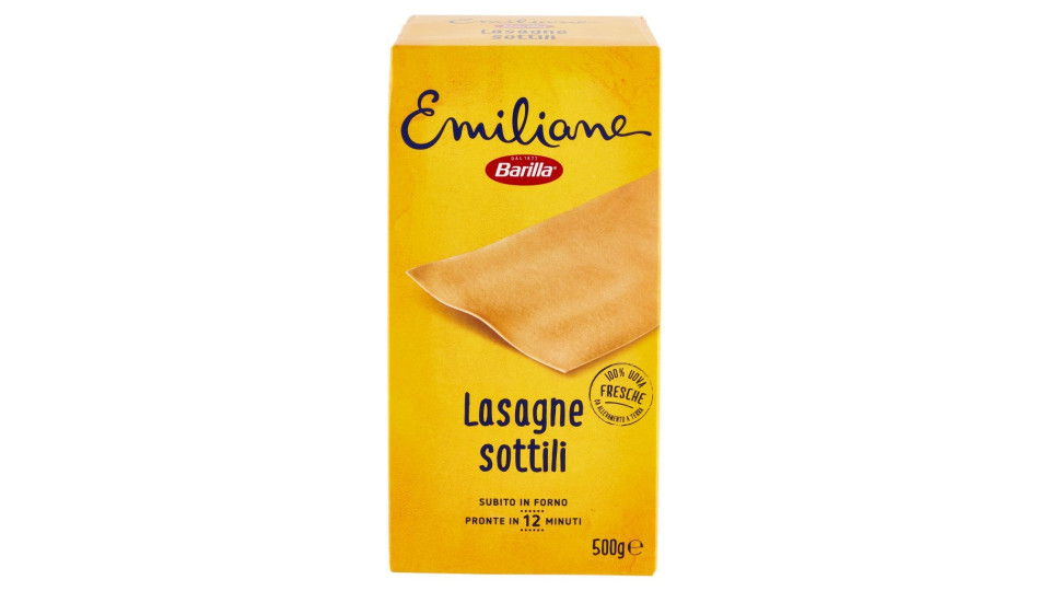 Barilla Emiliane Lasagne Sottili