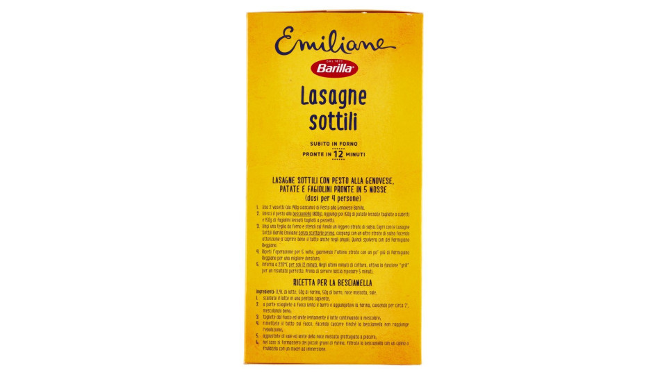 Barilla Emiliane Lasagne Sottili