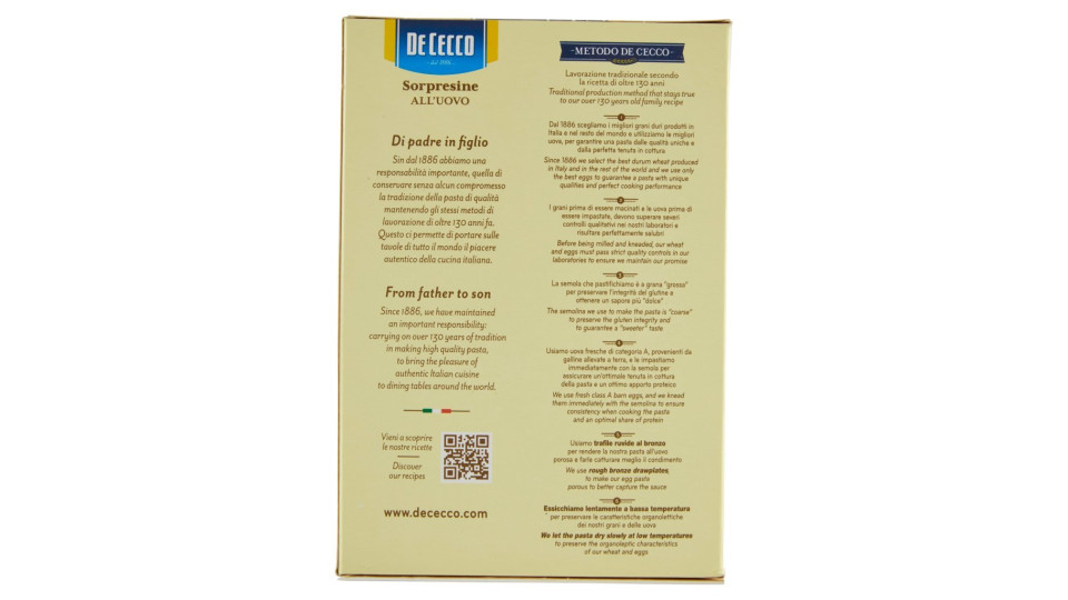 De Cecco Sorpresine n° 611 all'Uovo