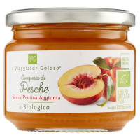 Composta di pesche Bio senza pectina aggiunta il Viaggiator Goloso Bio