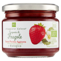 Composta di fragole Bio senza pectina aggiunta il Viaggiator Goloso Bio