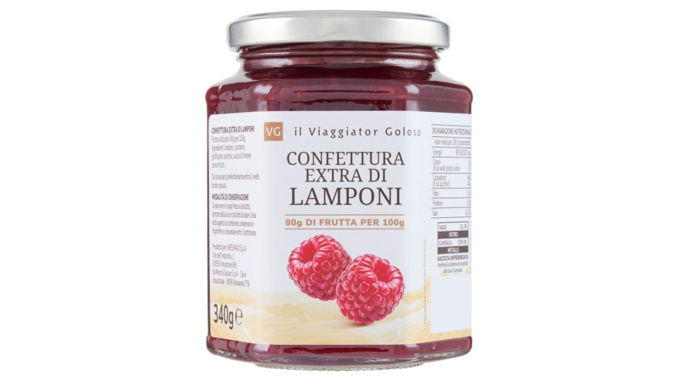 Il Viaggiator Goloso, Confettura Extra di Frutti di Lamponi