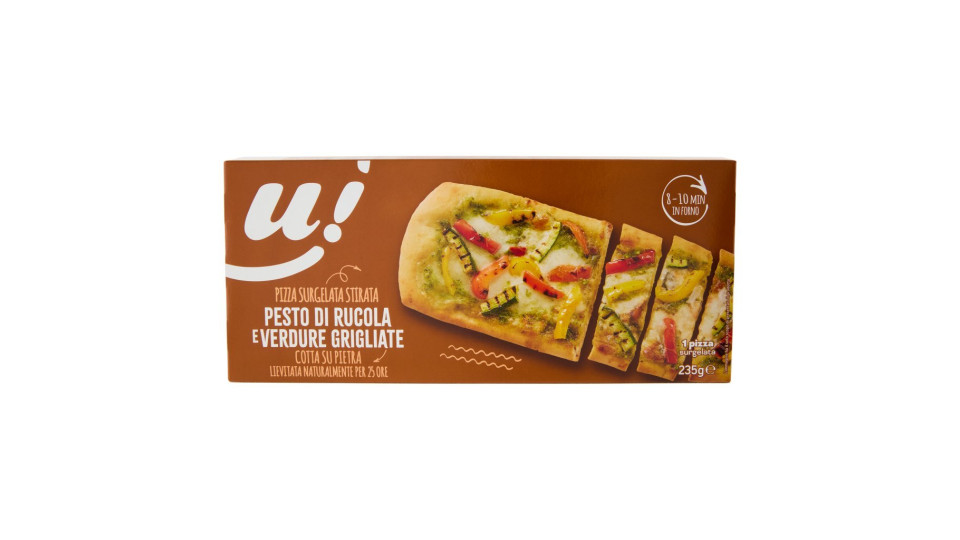 Pizza al metro surgelata con Pesto di Rucola e Verdure grigliate U! Confronta & Risparmia