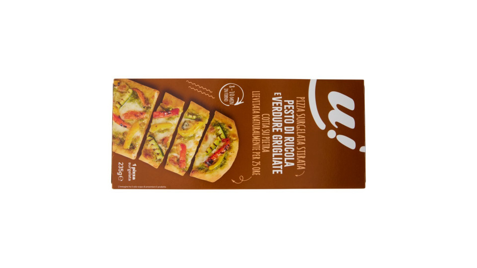 Pizza al metro surgelata con Pesto di Rucola e Verdure grigliate U! Confronta & Risparmia