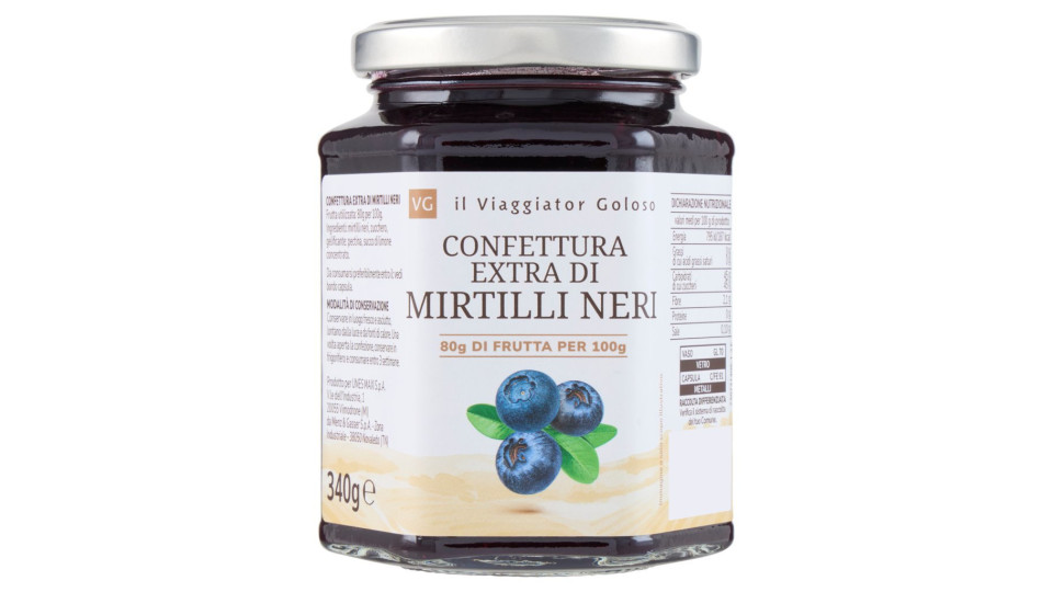 Il Viaggiator Goloso, Confettura Extra di Frutti di Mirtilli Neri