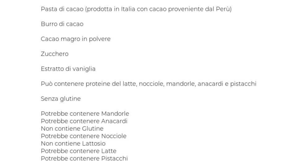 Vanini fondente 62% con pera e cannella