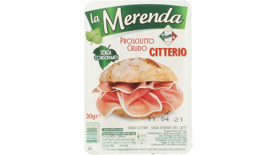 Citterio la Merenda Prosciutto Crudo 5 fette