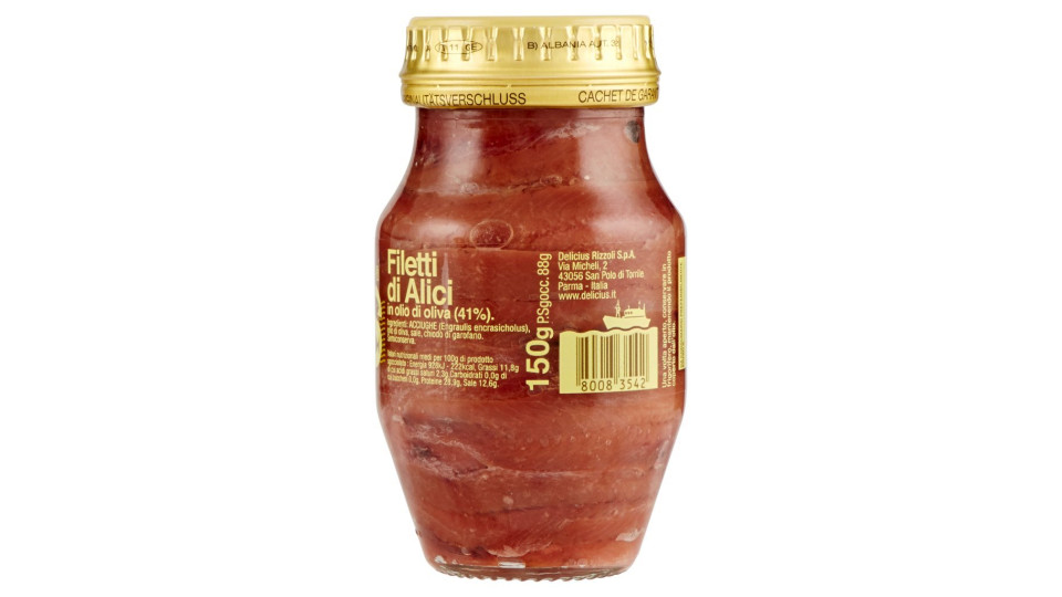 Delicius Filetti di Alici in olio di oliva (43%)