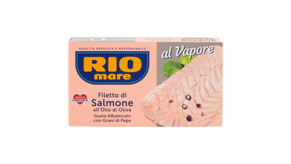 Rio Mare Filetto di Salmone all'olio di oliva (18%) gusto affumicato