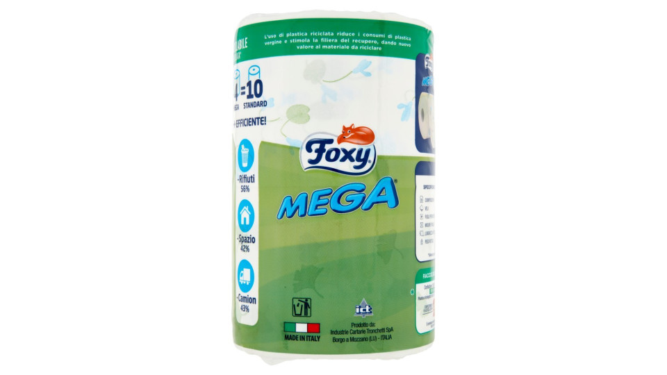 Foxy Mega Carta igienica 2 veli decorata