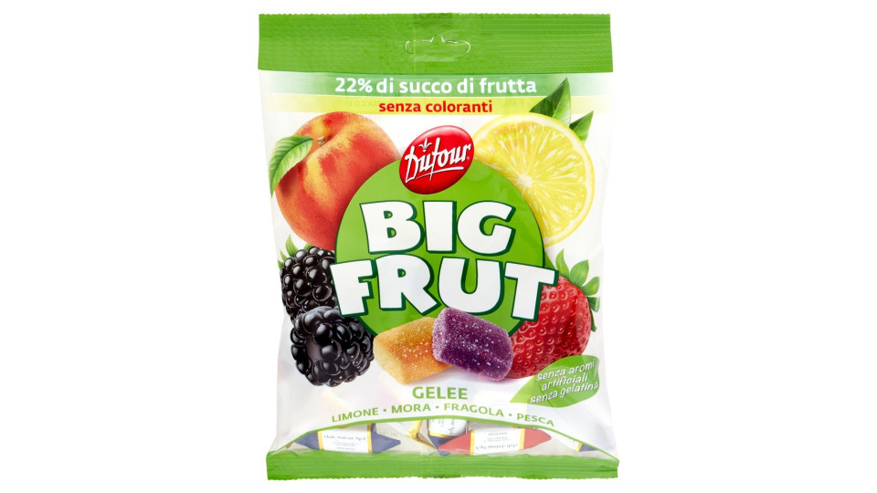 Dufour Big Frut Gelee Limone, Mora, Fragola, Pesca
