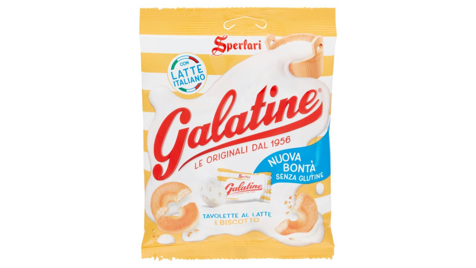 Galatine tavolette al latte con pezzi di Cioccolato