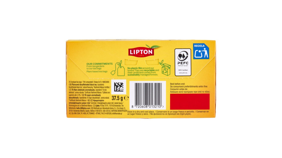 Lipton Yellow Label Tea Deteinato