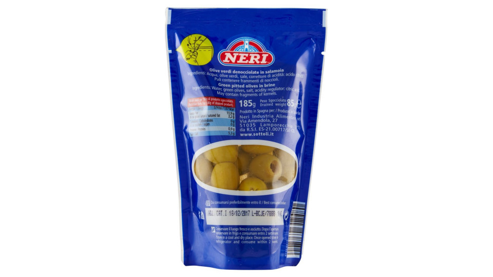 Olive verdi denocciolate